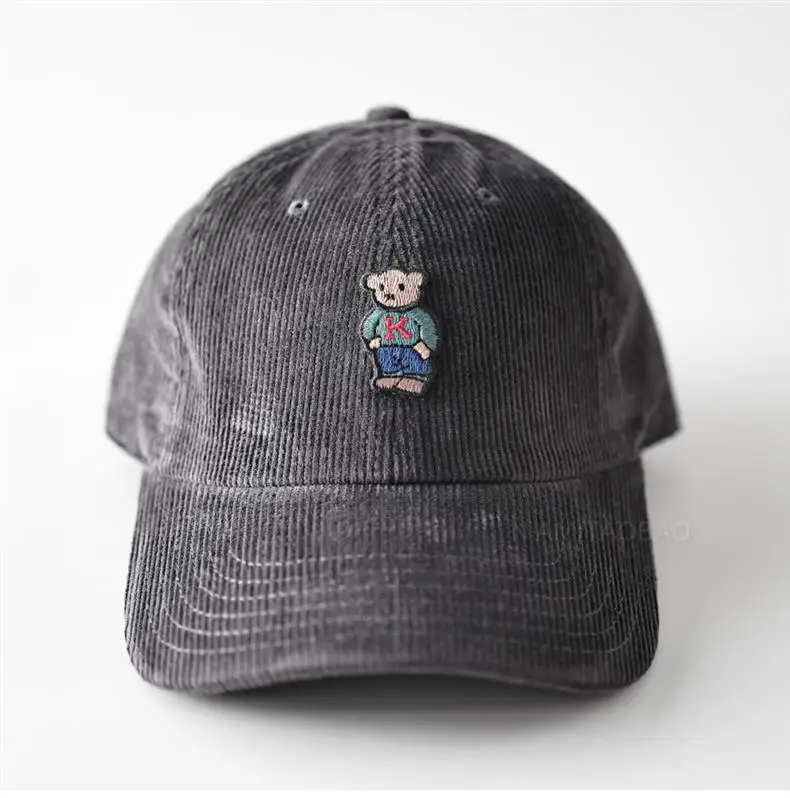 Men Maroon Cartoon Bear Cap Baseball Sunshade — feature 17