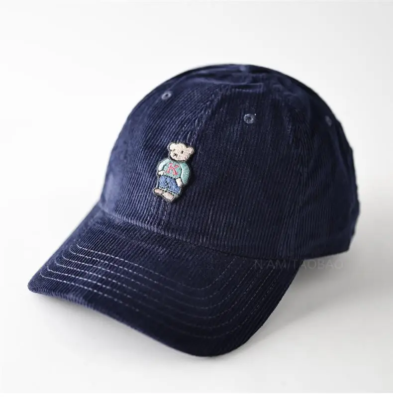 Men Maroon Cartoon Bear Cap Baseball Sunshade — feature 5