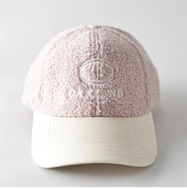 Men's Black Embroidered Sherpa Baseball Cap — feature 10