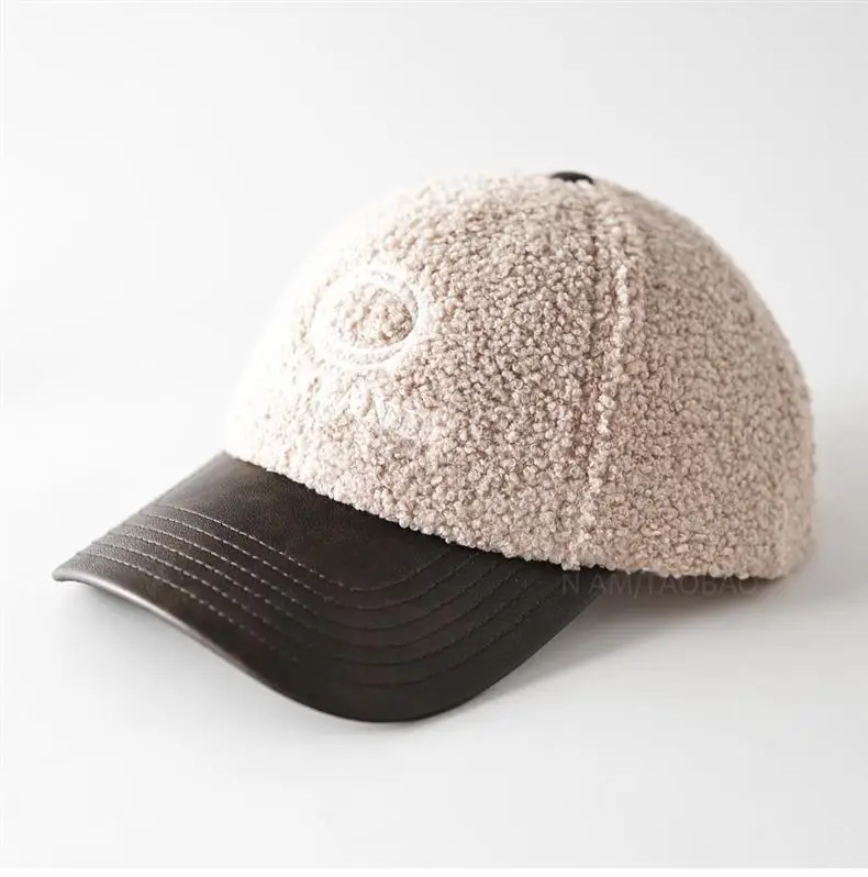 Men's Black Embroidered Sherpa Baseball Cap — feature 14