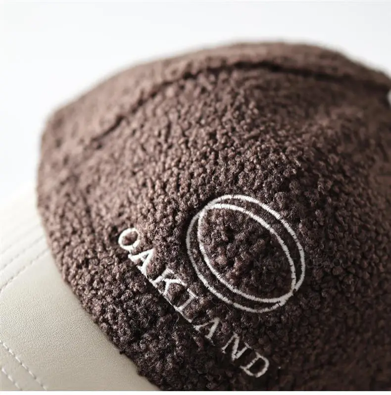 Men's Black Embroidered Sherpa Baseball Cap — feature 5