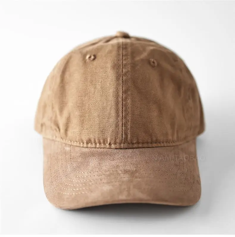 Retro Brown Baseball Cap for Men Women — feature 4