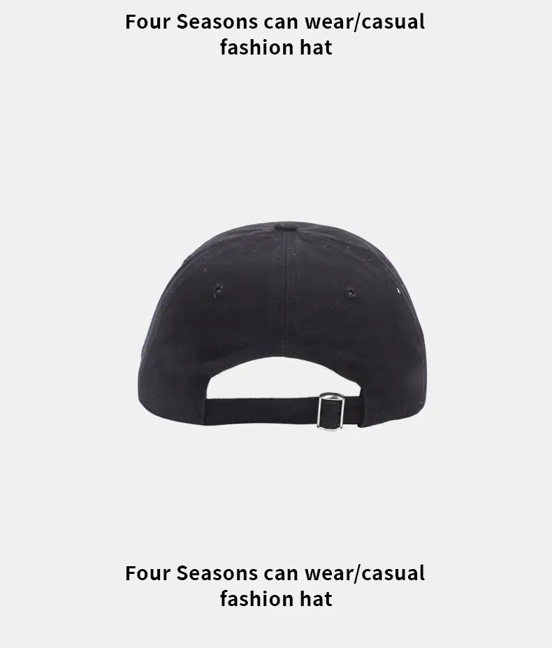 Red Embroidered Baseball Cap for Men Women — feature 11