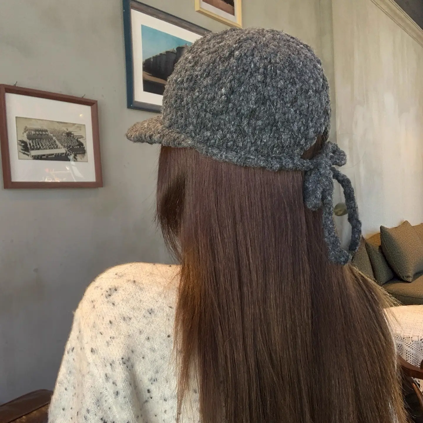 Winter Wool Knitted Duck Tongue Hat for Women - Image 9