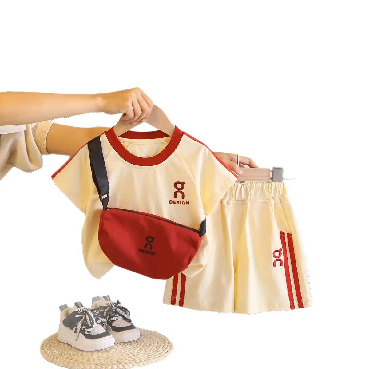 2026 Boys T-Shirt Shorts Bag Set Summer Clothes - Image 6