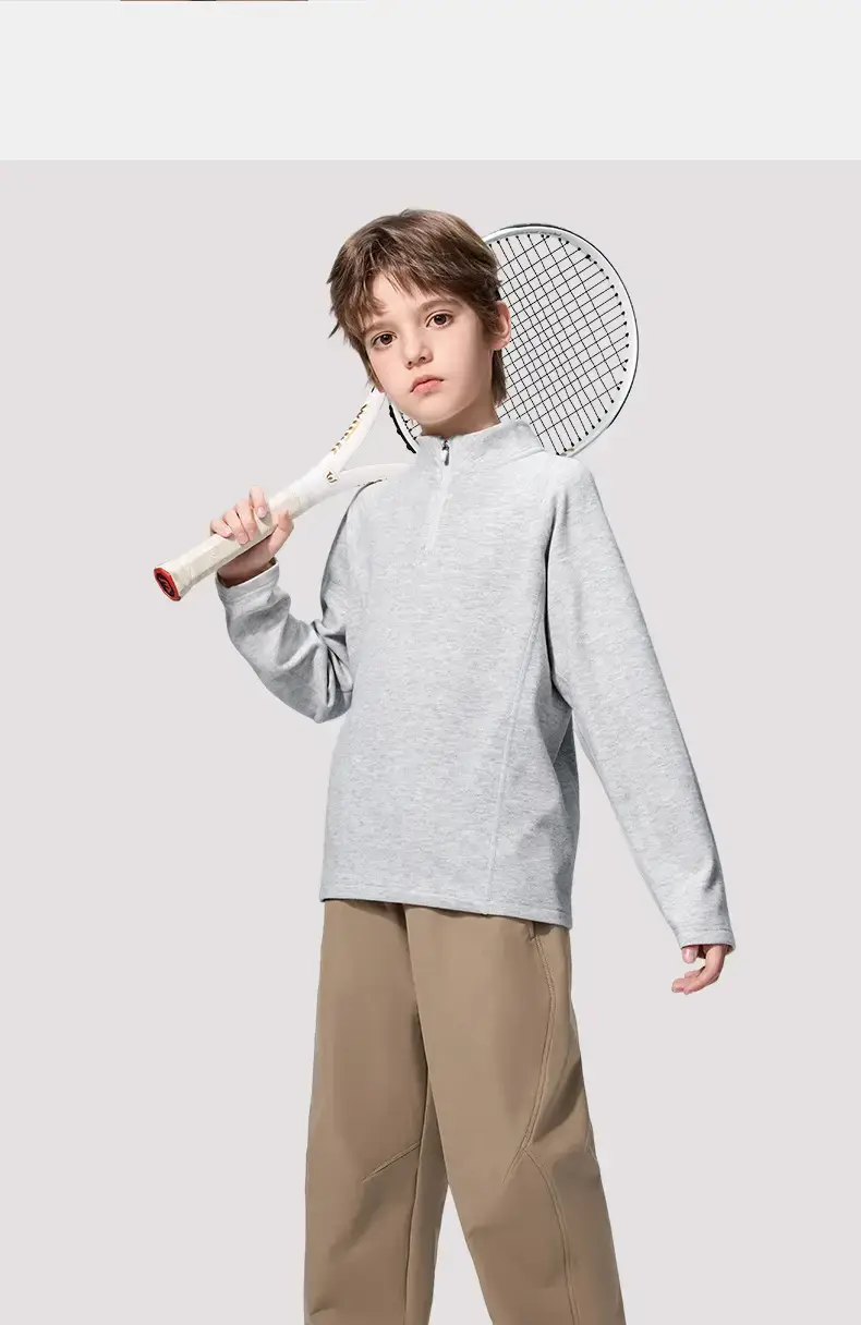 Girls Grey 2025 Winter Long Sleeve T-Shirt — feature 20