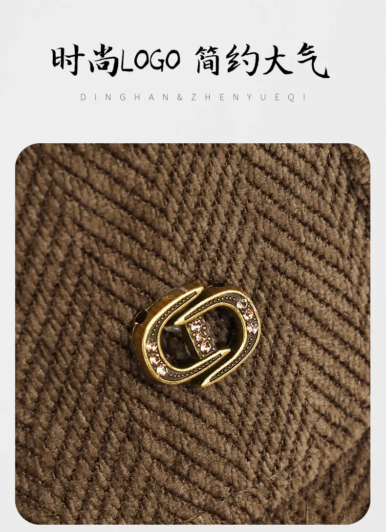 Men Wool Beige Cap Winter 2025 with Logo — feature 5