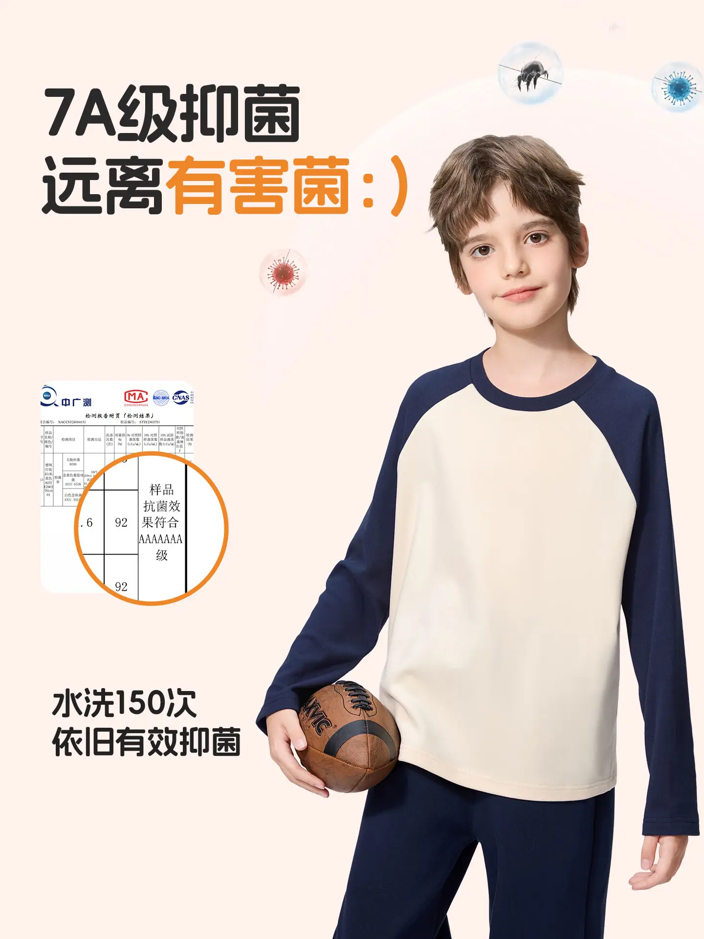 Boys Long Sleeve Thermal T-Shirt Pink White 2025 - Image 10