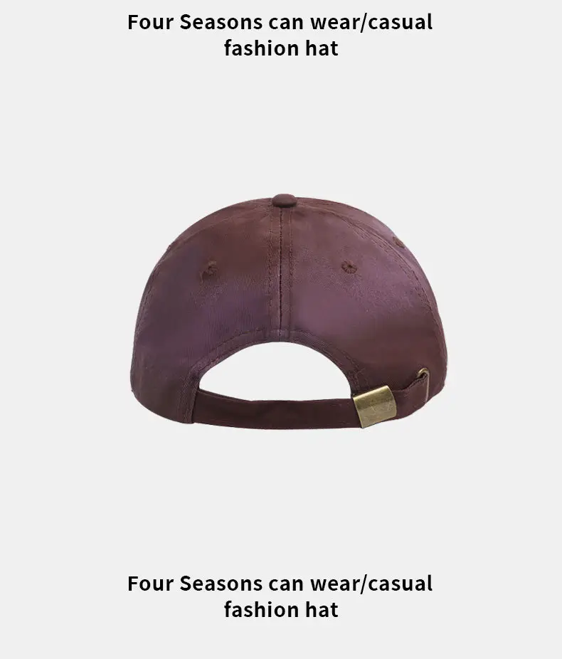 Korean Style Baseball Cap Retro Japanese Versatile English Small Leather Label Hat Versatile Casual Soft Top Duckbill Cap — feature 11
