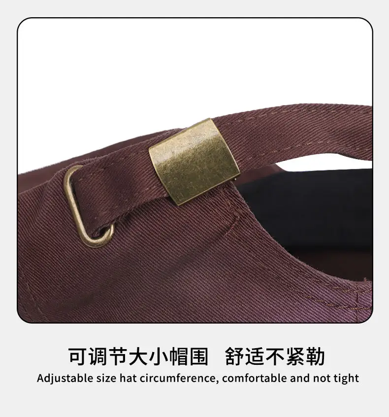 Korean Style Baseball Cap Retro Japanese Versatile English Small Leather Label Hat Versatile Casual Soft Top Duckbill Cap — feature 13