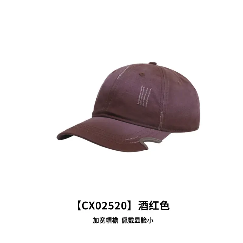 Korean Style Baseball Cap Retro Japanese Versatile English Small Leather Label Hat Versatile Casual Soft Top Duckbill Cap - Image 2
