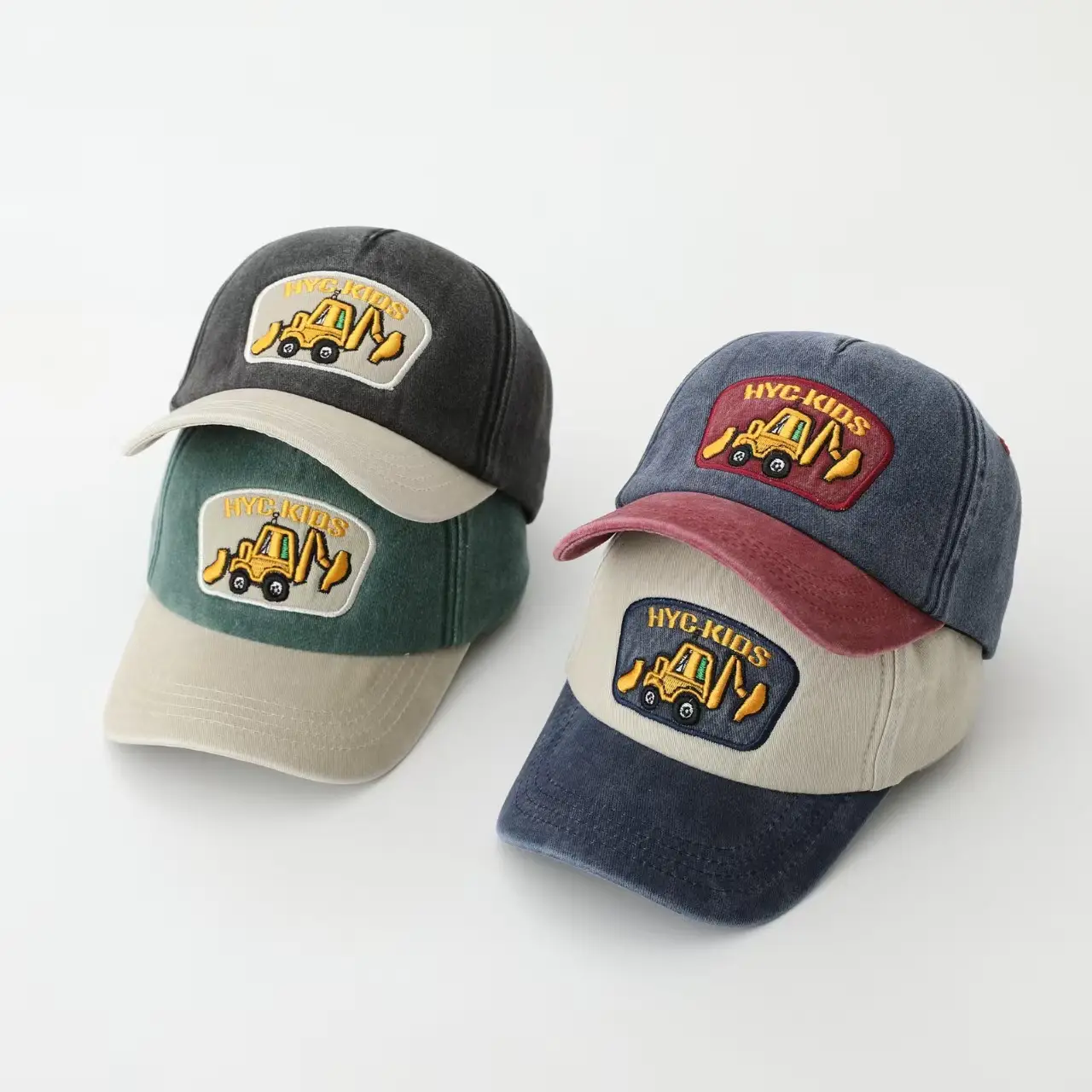 Kids Truck Cap Blue Red Sun Protection