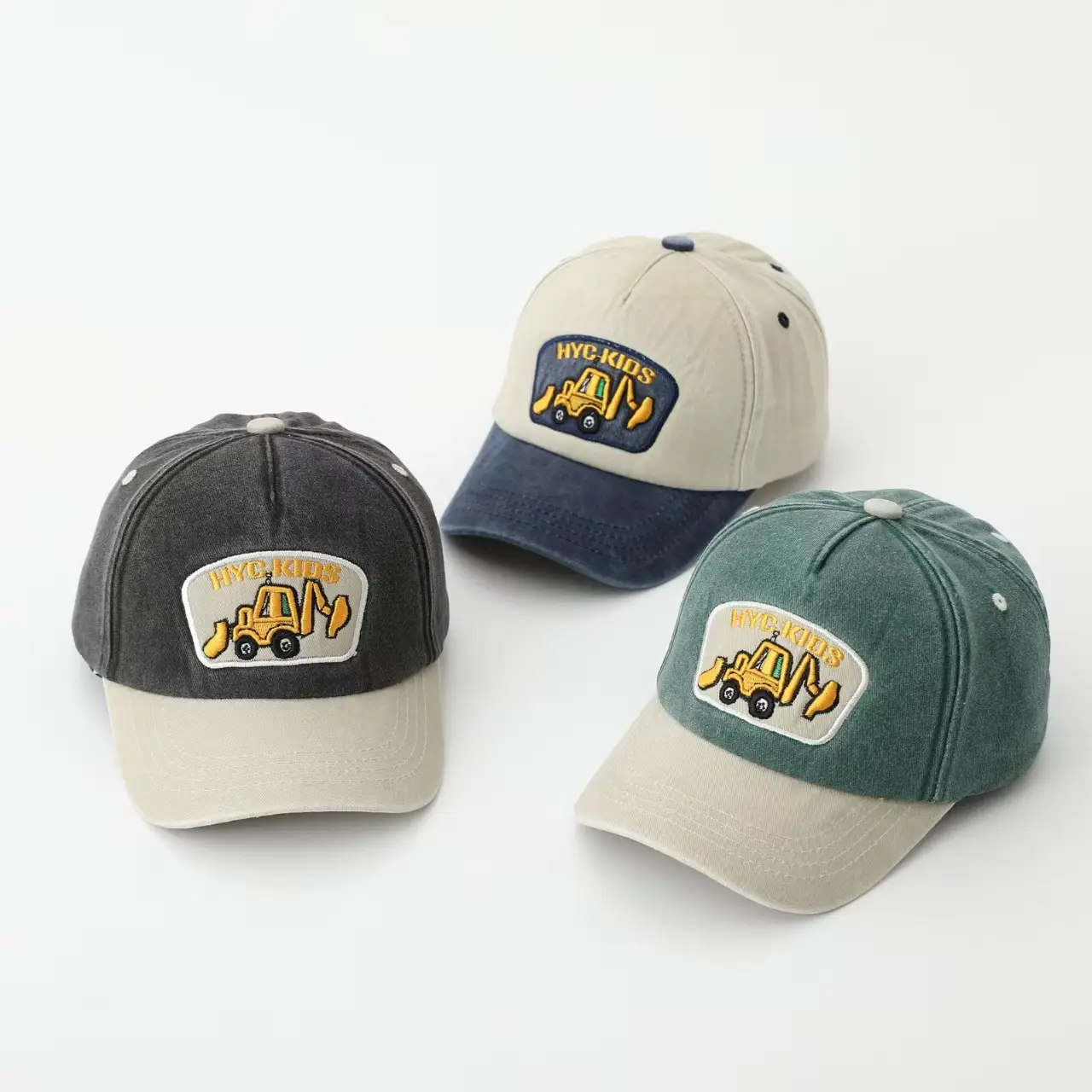 Kids Truck Cap Blue Red Sun Protection