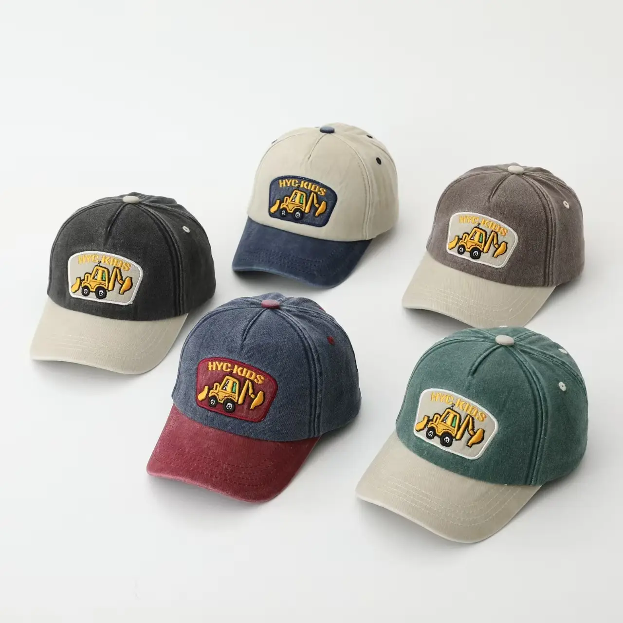 Kids Truck Cap Blue Red Sun Protection — feature 2