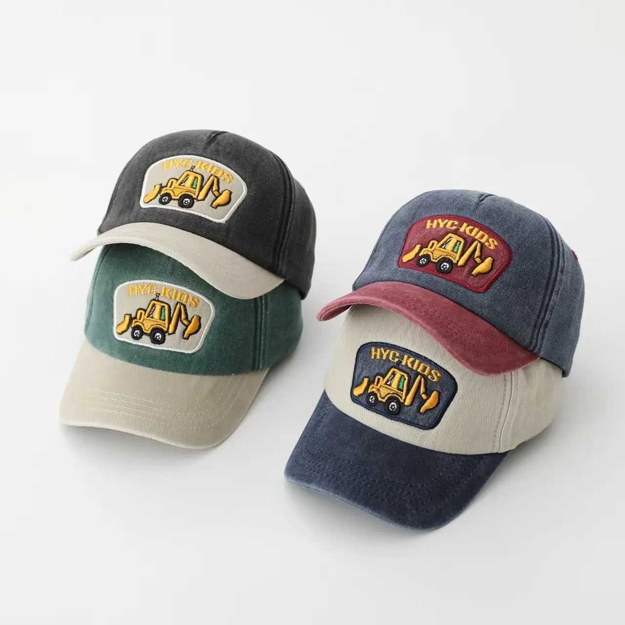 Kids Truck Cap Blue Red Sun Protection — feature 3