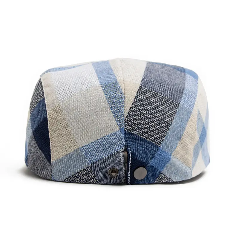Women Plaid Beret Peaked Cap Summer Hat - Image 6