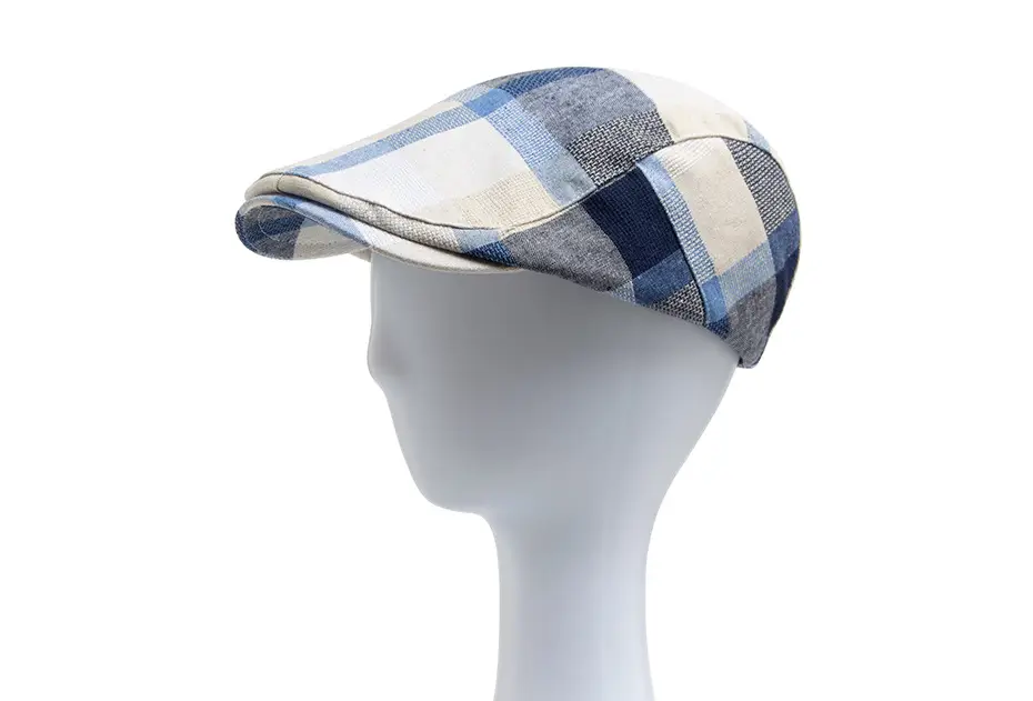 Women Plaid Beret Peaked Cap Summer Hat — feature 1
