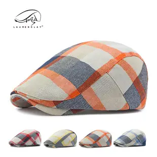Women Plaid Duckbill Cap Spring Summer Thin Breathable — feature 1