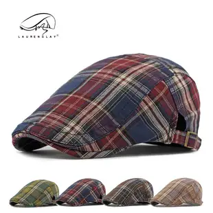 Women Plaid Duckbill Cap Spring Summer Thin Breathable — feature 2