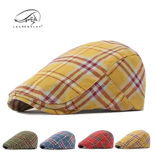 Women Plaid Duckbill Cap Spring Summer Thin Breathable — feature 6
