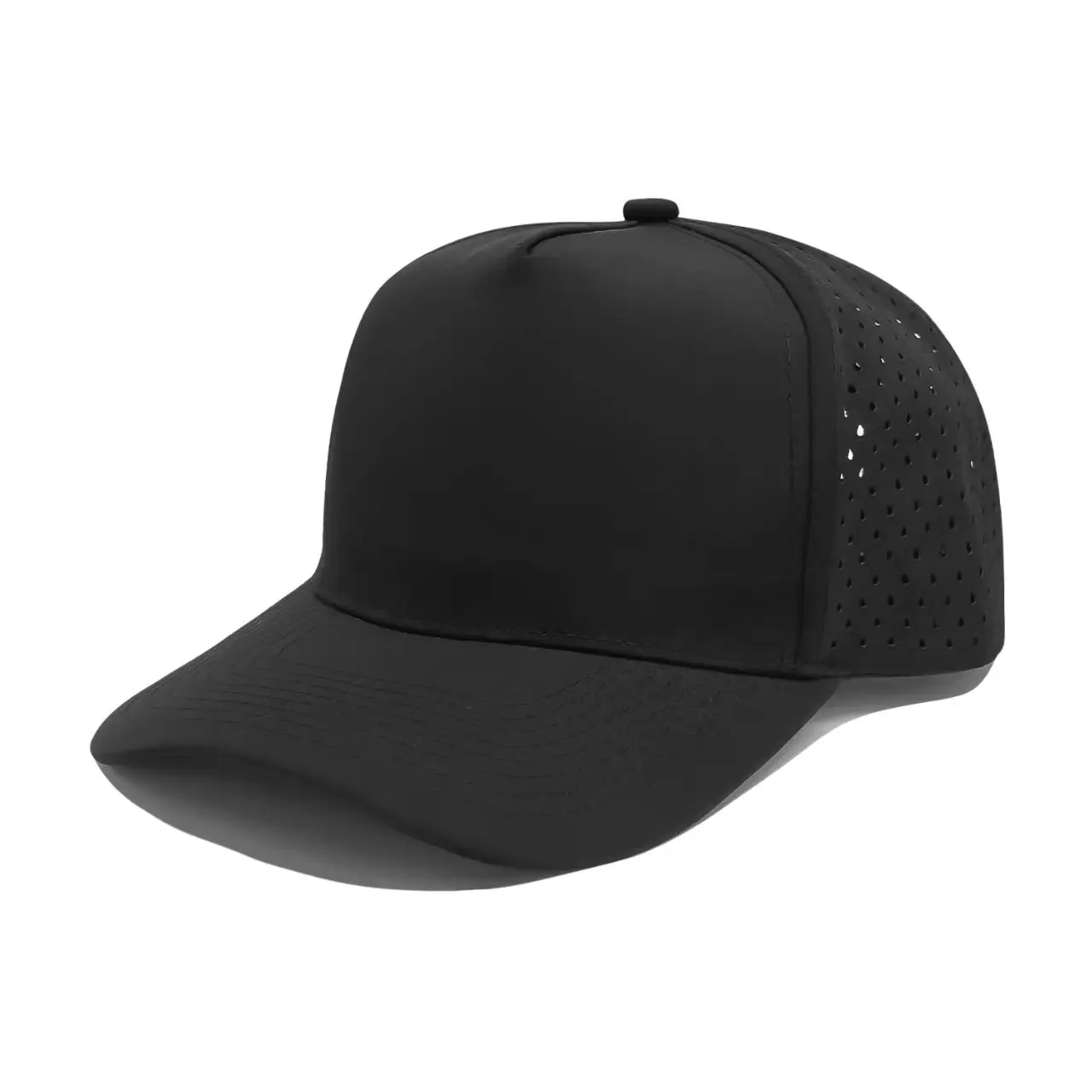 Black Women's Peaked Cap with Mesh Back - Image 14
