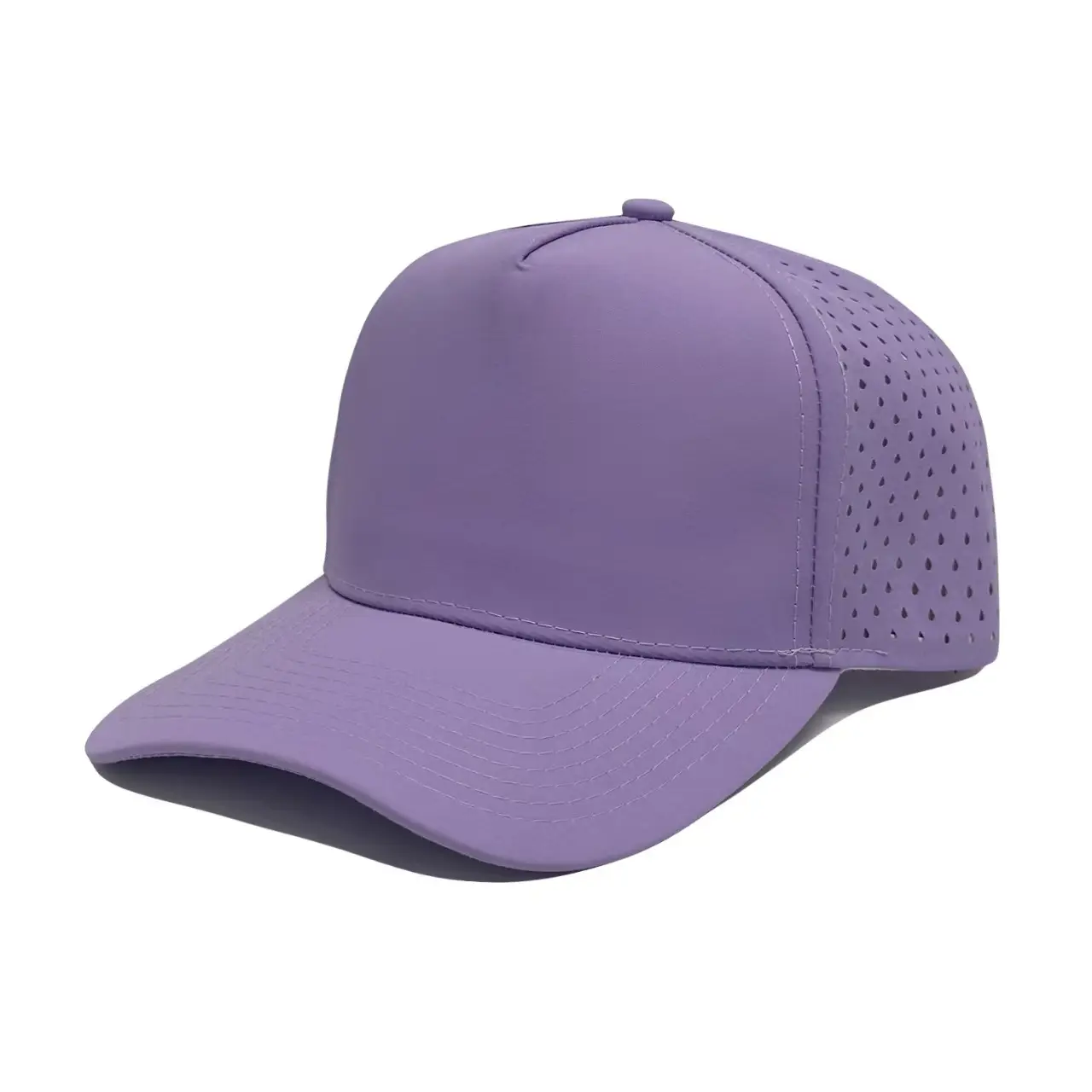 Black Women's Peaked Cap with Mesh Back — feature 11