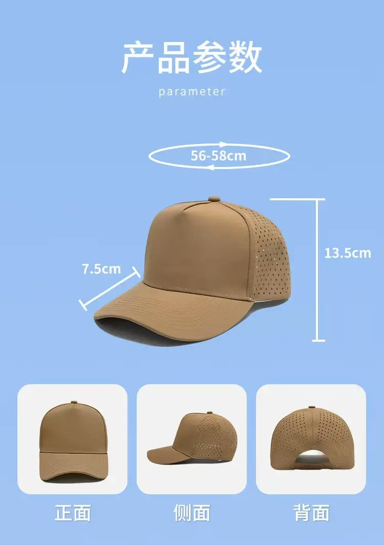 Black Women's Peaked Cap with Mesh Back — feature 16