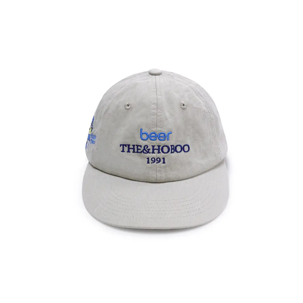Blue Cartoon Baseball Cap Wide Brim Grey - Image 5