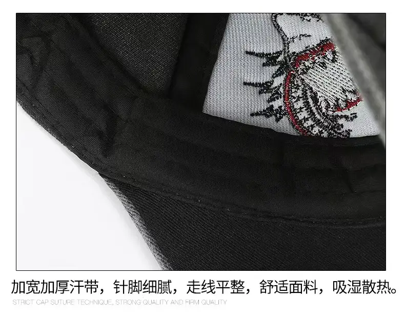 American Retro Duckbill Cap Women Vintage Washed Large Head Circumference Shark Denim — feature 10