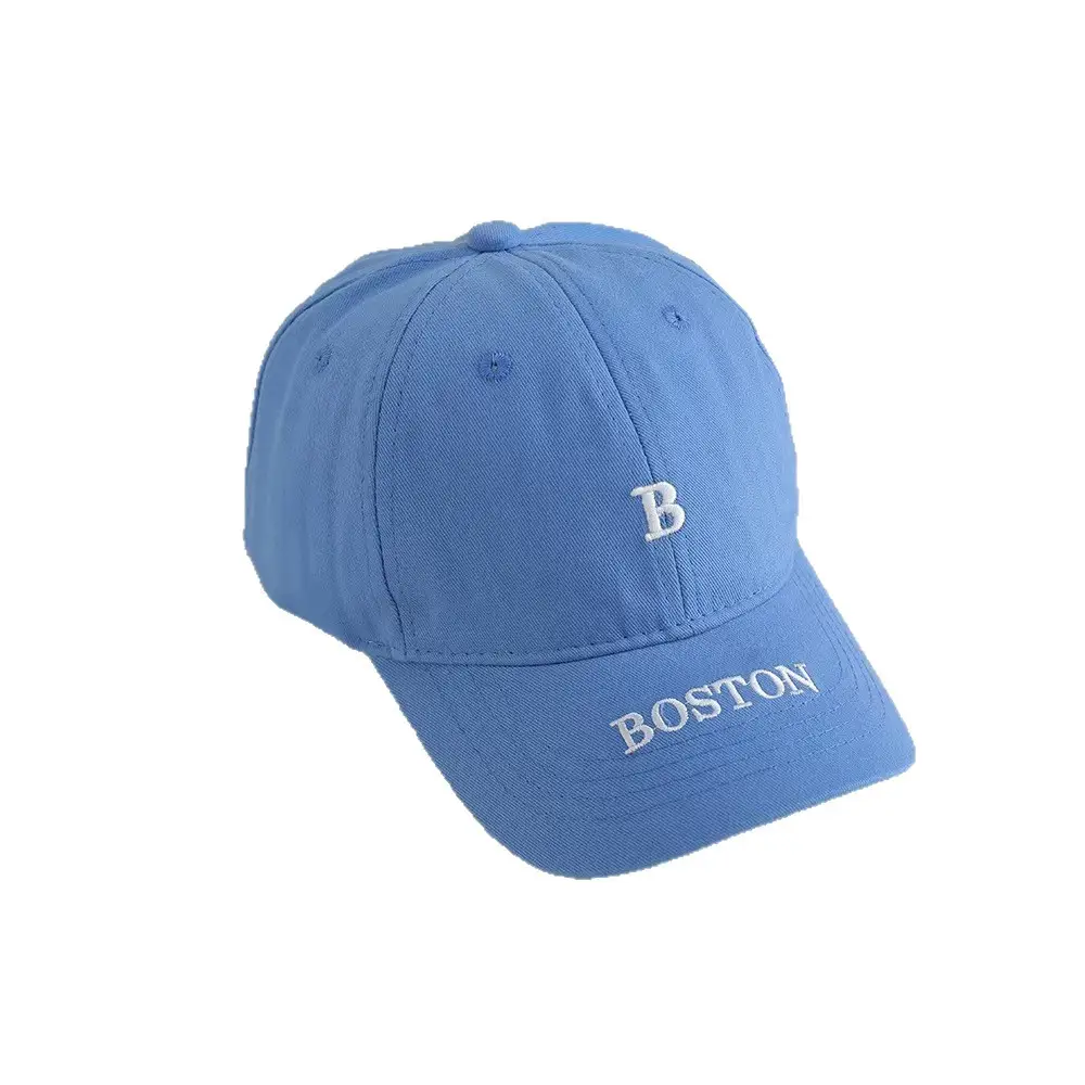Black Boston B Letter Baseball Cap for Men Women