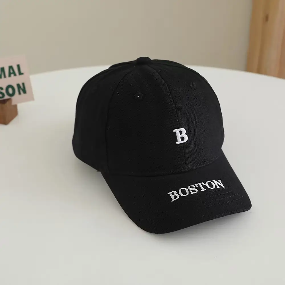 Black Boston B Letter Baseball Cap for Men Women — feature 11