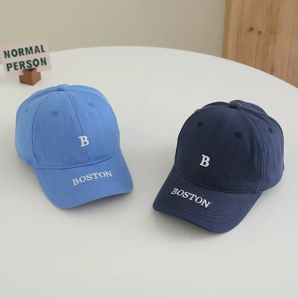 Black Boston B Letter Baseball Cap for Men Women — feature 5