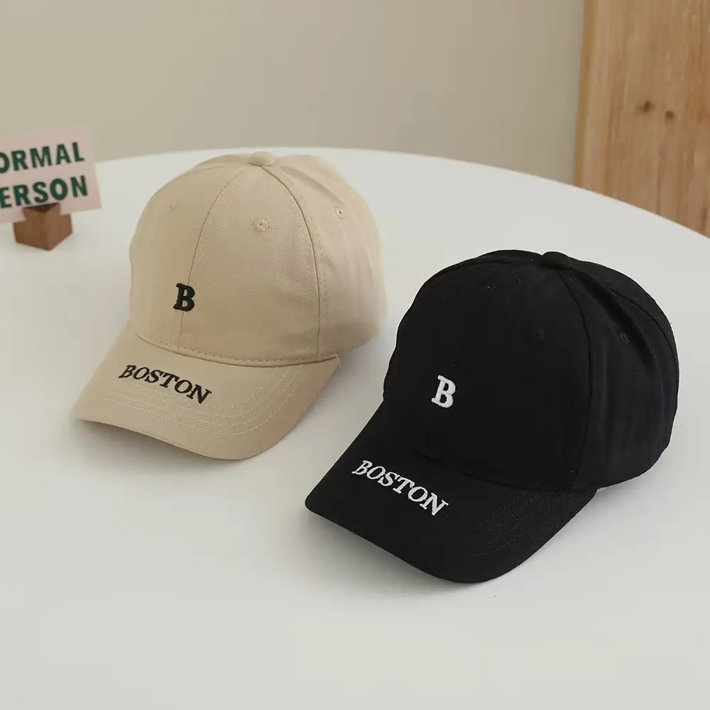 Black Boston B Letter Baseball Cap for Men Women — feature 6