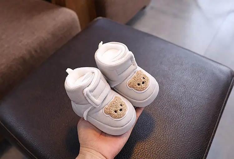 Baby Shoes White Velvet Warm Winter Non-Slip — feature 14