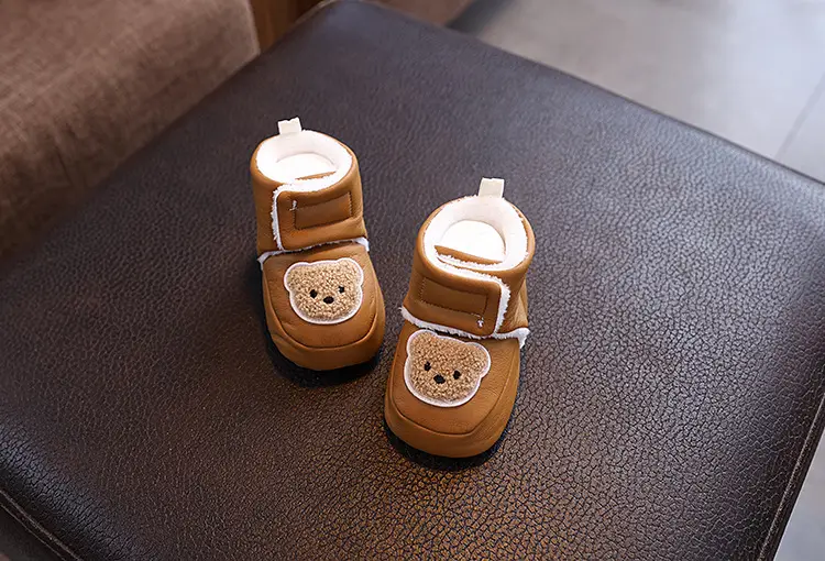 Baby Shoes White Velvet Warm Winter Non-Slip — feature 3