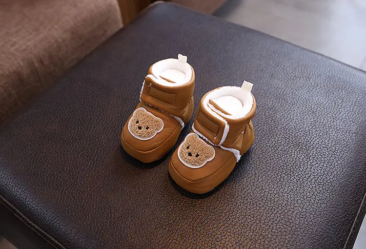 Baby Shoes White Velvet Warm Winter Non-Slip — feature 4