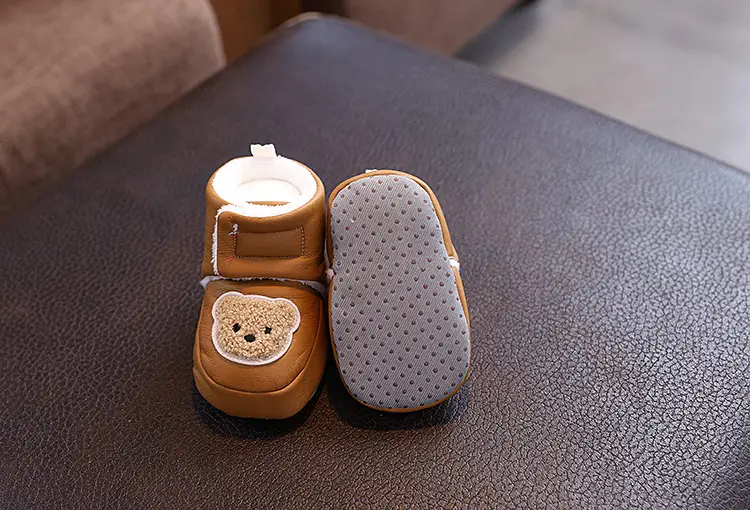 Baby Shoes White Velvet Warm Winter Non-Slip — feature 5