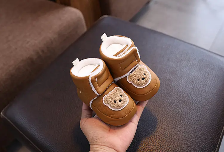 Baby Shoes White Velvet Warm Winter Non-Slip — feature 6