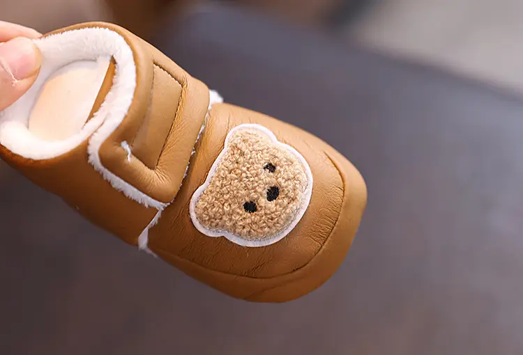 Baby Shoes White Velvet Warm Winter Non-Slip — feature 7