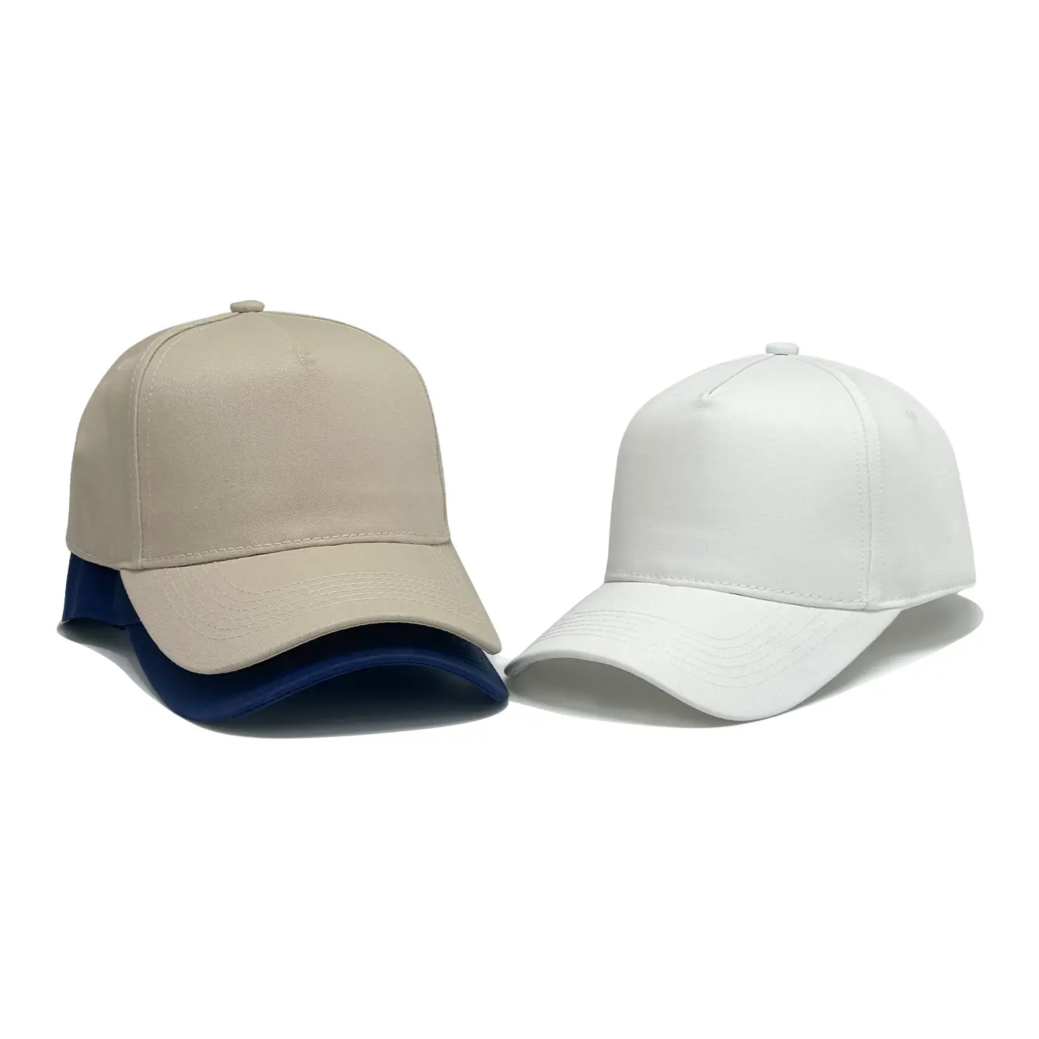 Unisex Beige Baseball Cap 5-Piece Hot Sold — feature 3