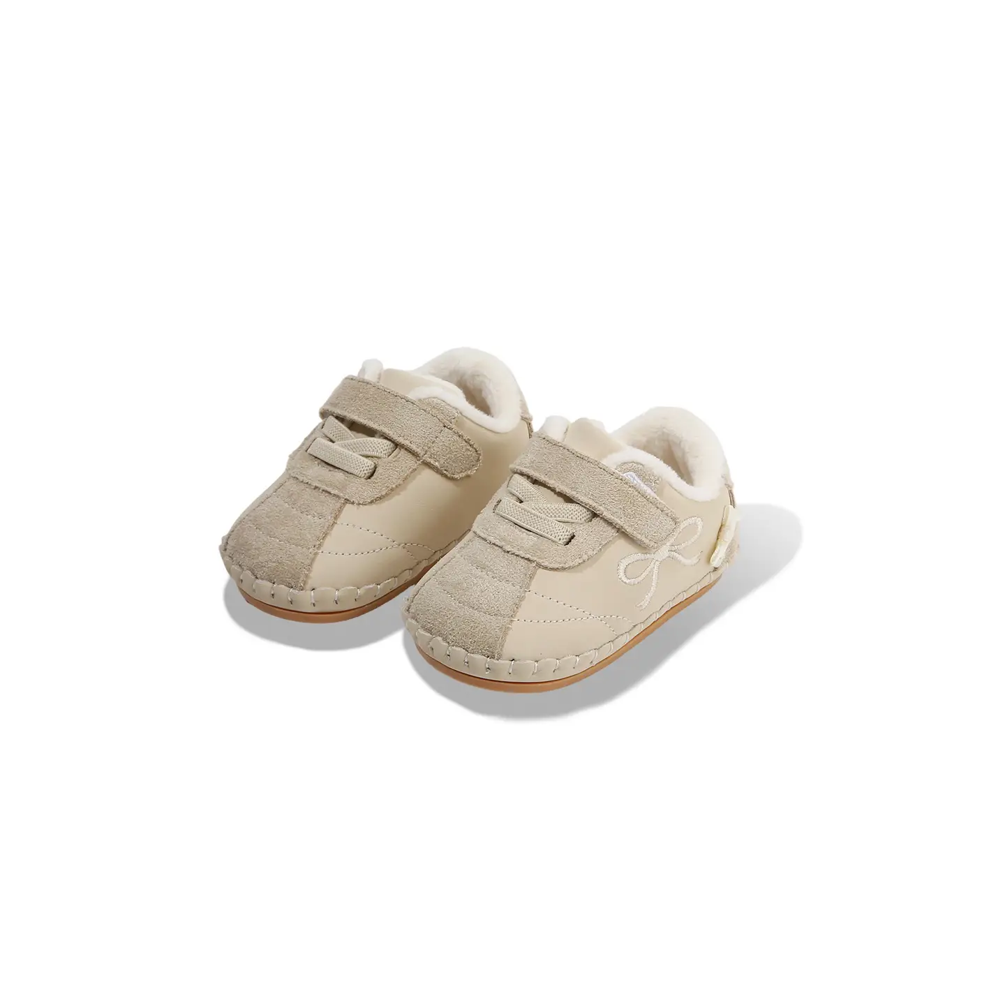 Winter Baby Shoes for 6-12M Fleece Lined Soft Sole