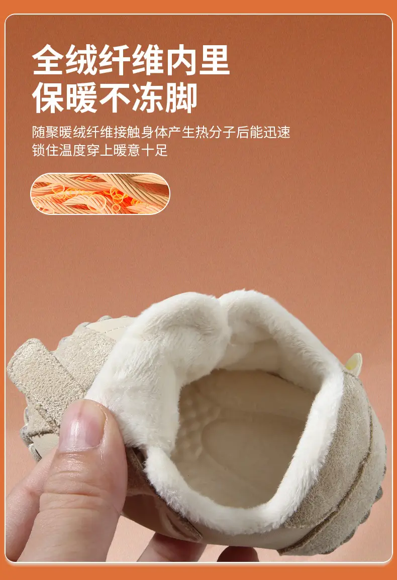 Winter Baby Shoes for 6-12M Fleece Lined Soft Sole — feature 19