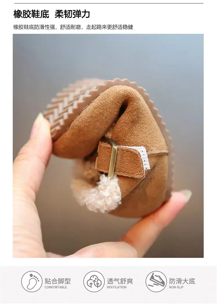 Baby Girl Fleece Lined Birkenstock Winter Shoes — feature 7
