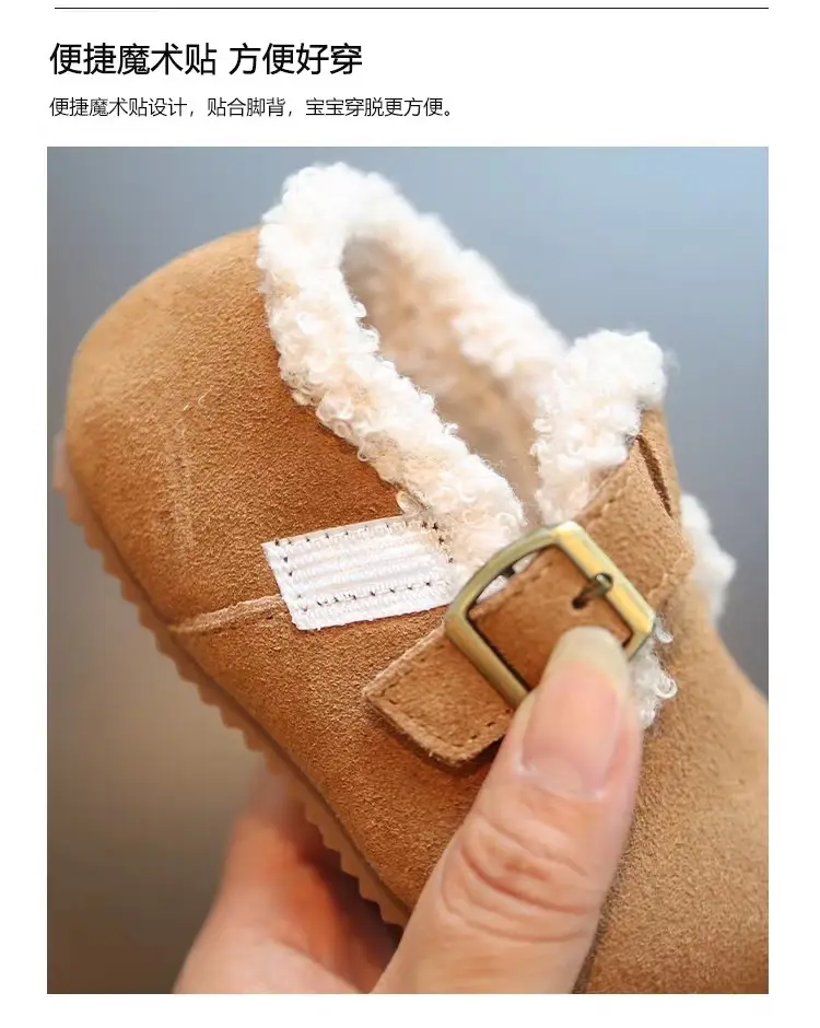 Baby Girl Fleece Lined Birkenstock Winter Shoes — feature 9
