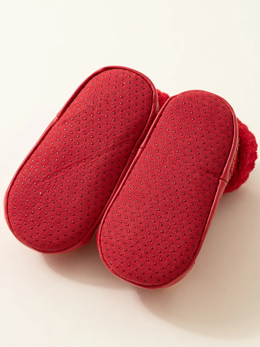 Baby Red New Year Socks for 6-18M Kids Winter Non-Slip - Image 12