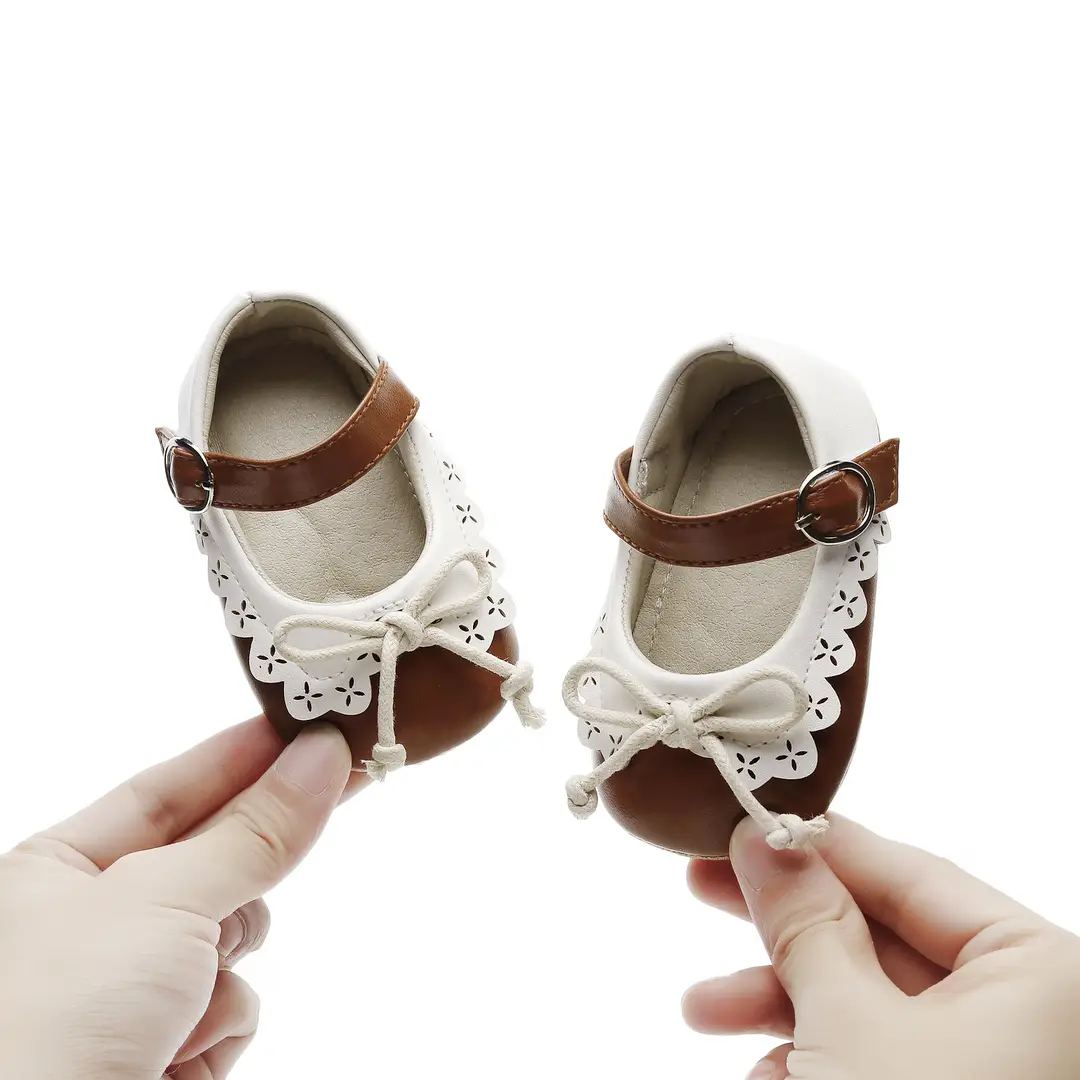 0-1 Year Old Spring and Summer Baby Girl Shoes Indoor Rubber Sole Non-Slip Toddler Shoes Velcro Baby Shoes
