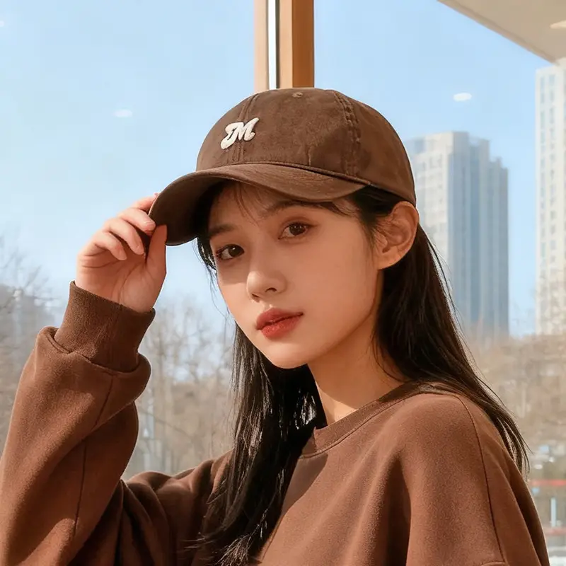 Korean Style Letter Embroidery Sunshade Cap - Image 9