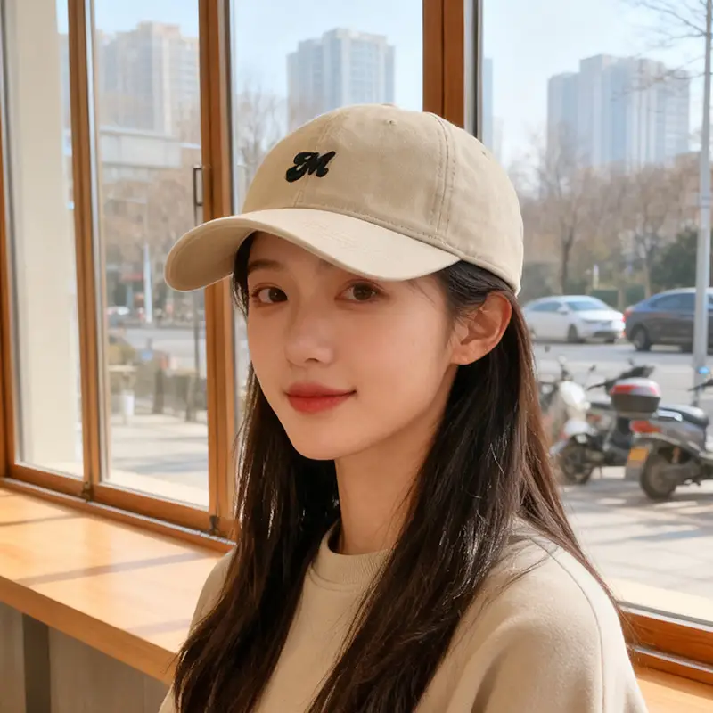 Korean Style Letter Embroidery Sunshade Cap - Image 10