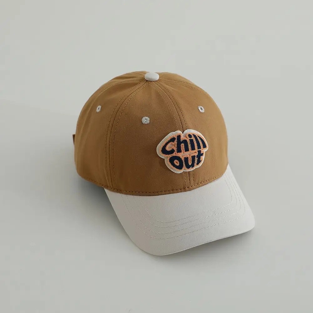 Ins Korean Kids Hats Spring Fall Color Matching Casual Baseball Caps — feature 7