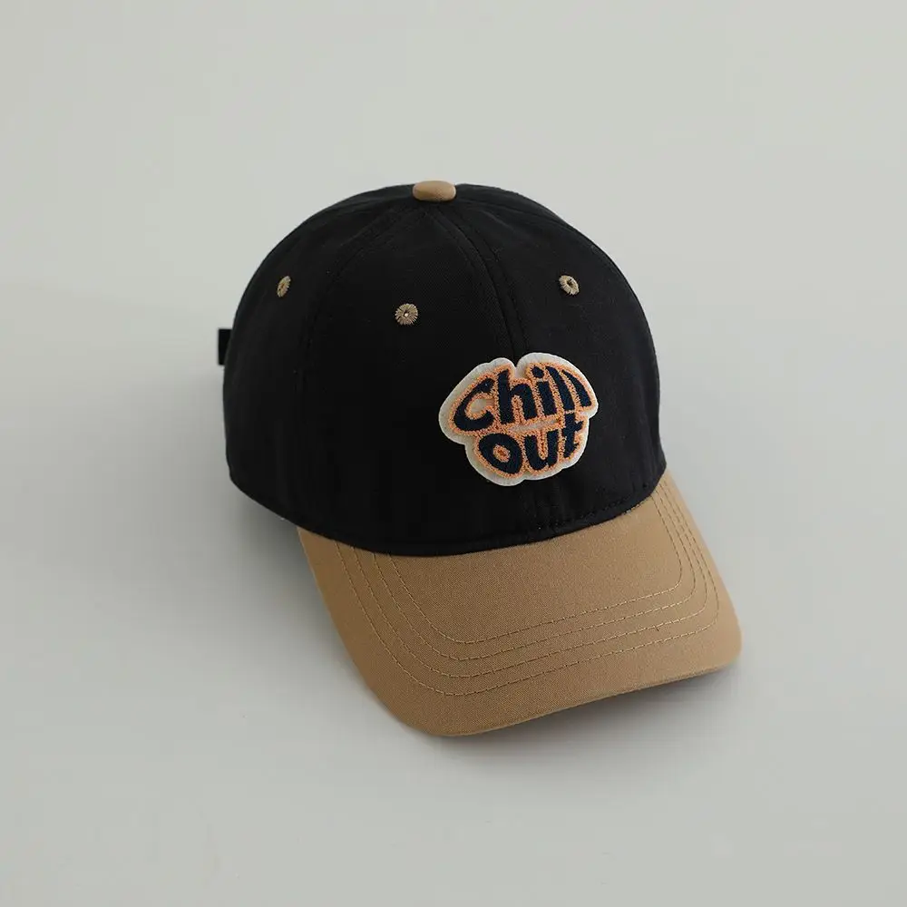 Ins Korean Kids Hats Spring Fall Color Matching Casual Baseball Caps — feature 9